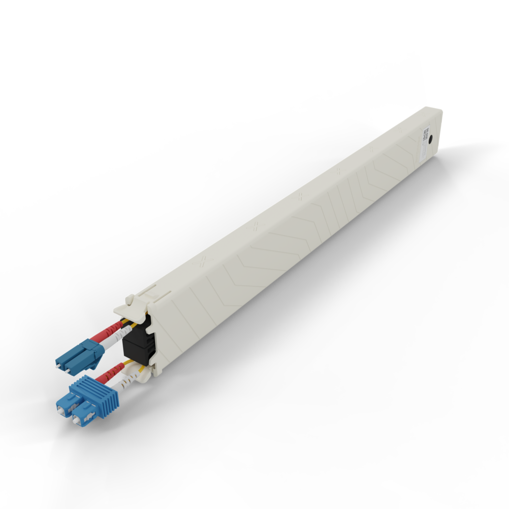 patchbox.one 8ru (0,8 m) światłowód do optymalnego zarządzania kablami z systemem zwijania