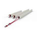 comparison of different patchbox.one cassette lengths 0.8m (8RU), 1.8m (30RU), 2.5m (46RU). retractable patch cables for optimised cable management